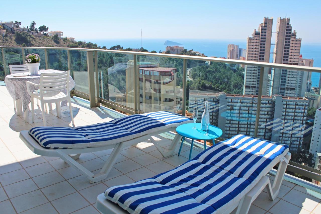Skyline 20 Apartamento De Lujo Con Terraza Privada Y Vistas Al Mar Бенидорм Экстерьер фото
